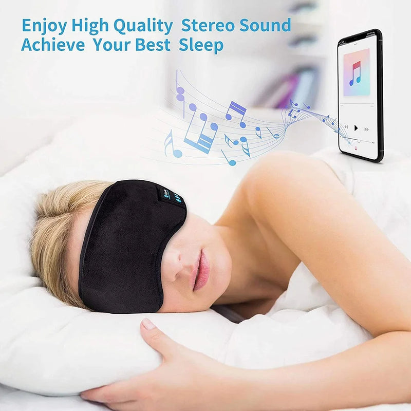 Máscara de Olho Bluetooth 3D - Sono Perfeito com Música e Conforto