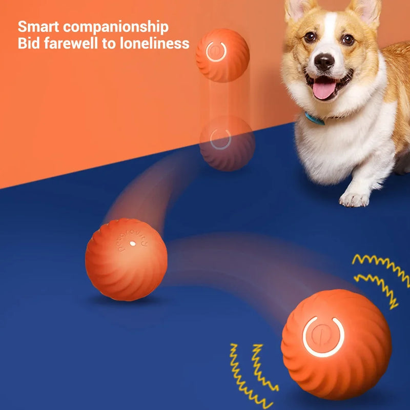 Brinquedo Inteligente para Cães - Bola de Borracha Automática que se Move e Pula para Cães e Gatos de Pequeno e Médio Porte