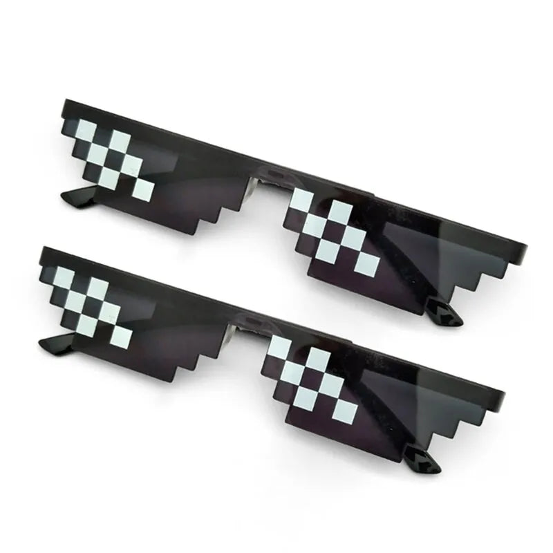 Conjunto de 2 Óculos de Sol Mosaico - Perfeitos para Festas, Adicione um Toque Divertido ao seu Look!