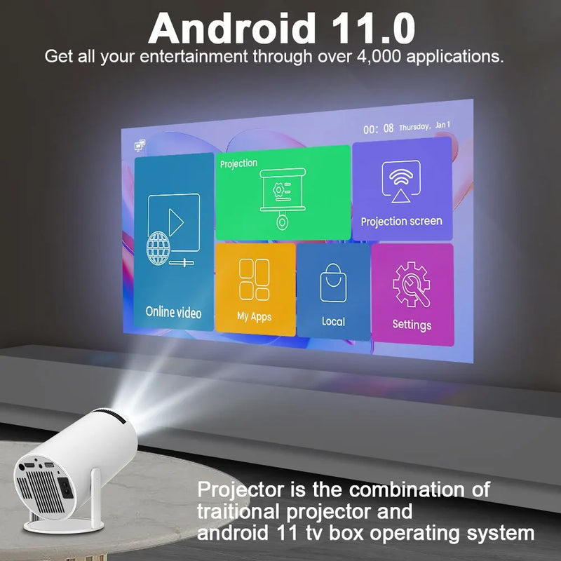 Projetor Magcubic HY300 PRO 4K Android 11 Dual Wifi6